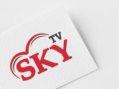 SKY TV Logo design design logo logo design logo mark logodesign