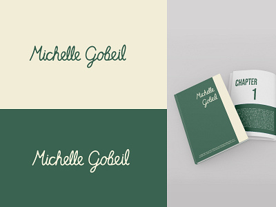 Michelle Gobeil logo design and book cover design book cover design design logo logo design logodesign logotype vector word mark