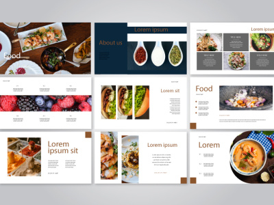 food presentation business food presentation ppt ppt template pptx presentation design slide slideshow