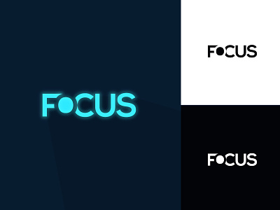 Focus - negative space logo beautiful brand branding creative logo minimal minimalist negative negative space logo simple white space