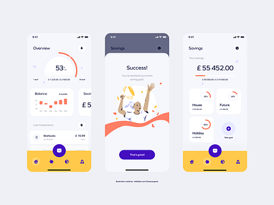 Reach your smart saving goals by Robert Raimann for Netguru on Dribbble