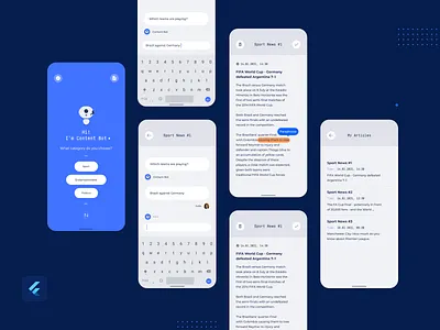 Content Bot - your personal writer app assistant chatbot content flutter google machine learning material design ui
