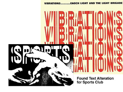 VIBRATIONS found Text alteration for Sports Club