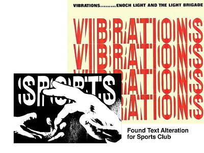 VIBRATIONS found Text alteration for Sports Club