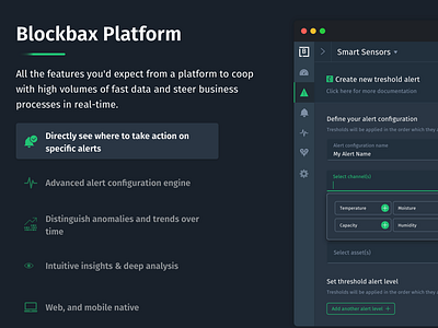 Data streaming platform alerts data notifcations platform ui