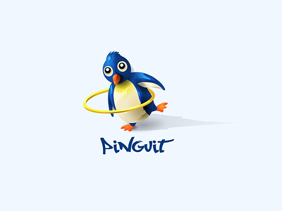 Pinguin illustration Edouard Artus adobe illustrator apoka artwork cute edouard artus hoola hoop illustration pinguin
