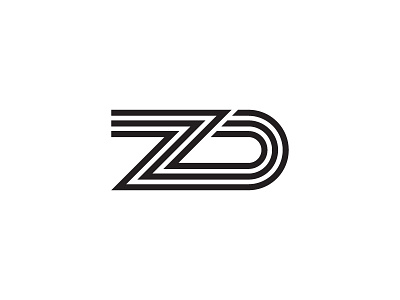 Personal ZD Monogram logo minimal monogram symbo zd