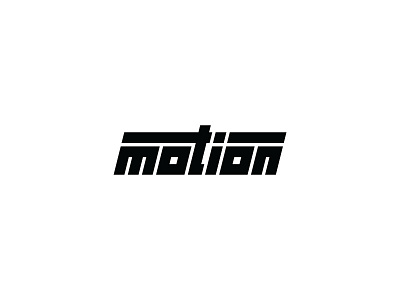 Motion logo logomark logotype minimal motion wordmark