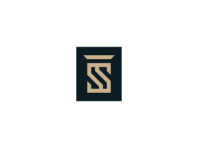 S + Law advocate judge law logo minimal s s letter s logo simple sina