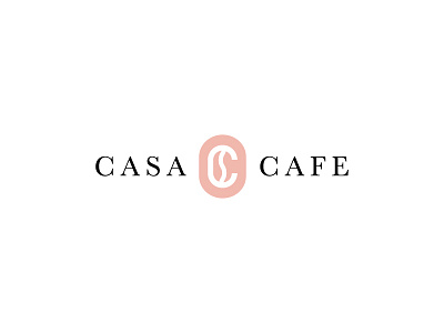 Casa Cafe bean beans casa clean coffee elegant geometric logo minimal