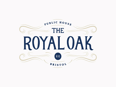 The Royal Oak bristol crest emblem oak pub public house restaurant royal seal signage