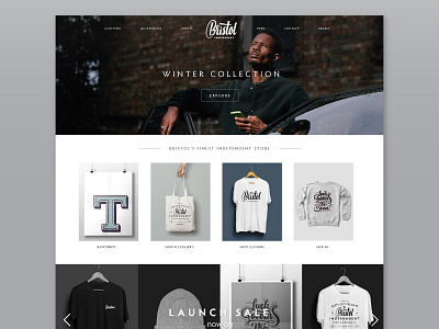 Bristol Independent Homepage artwork bristol clothing homepage independent prints shop website