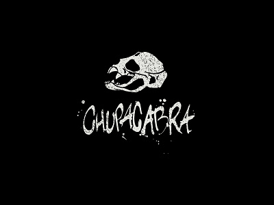 Chepucabra branding chupacabra crest emblem icon logo myth mythical creature restaurant skeleton skull stamp