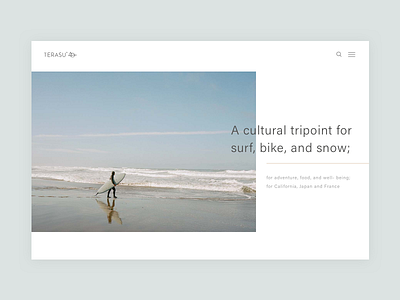 Minimal Web Header banner blog california header lifestyle magazine minimal sketch surf ui web website