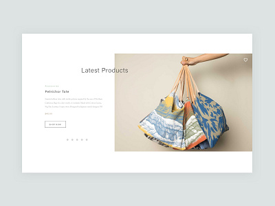 Product Carousel bags carousel ecommerce minimal products shop shopping ui