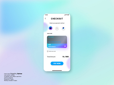 Credit Card Checkout UI