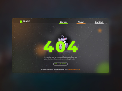404 error page UI Design 404 error page daily ui design figma graphic design interface logo nepali designer ui ui design nepal uiuxnepal ux