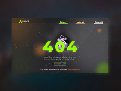 404 error page UI Design