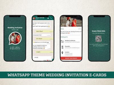 Whatsapp Theme Wedding Invitation E cards