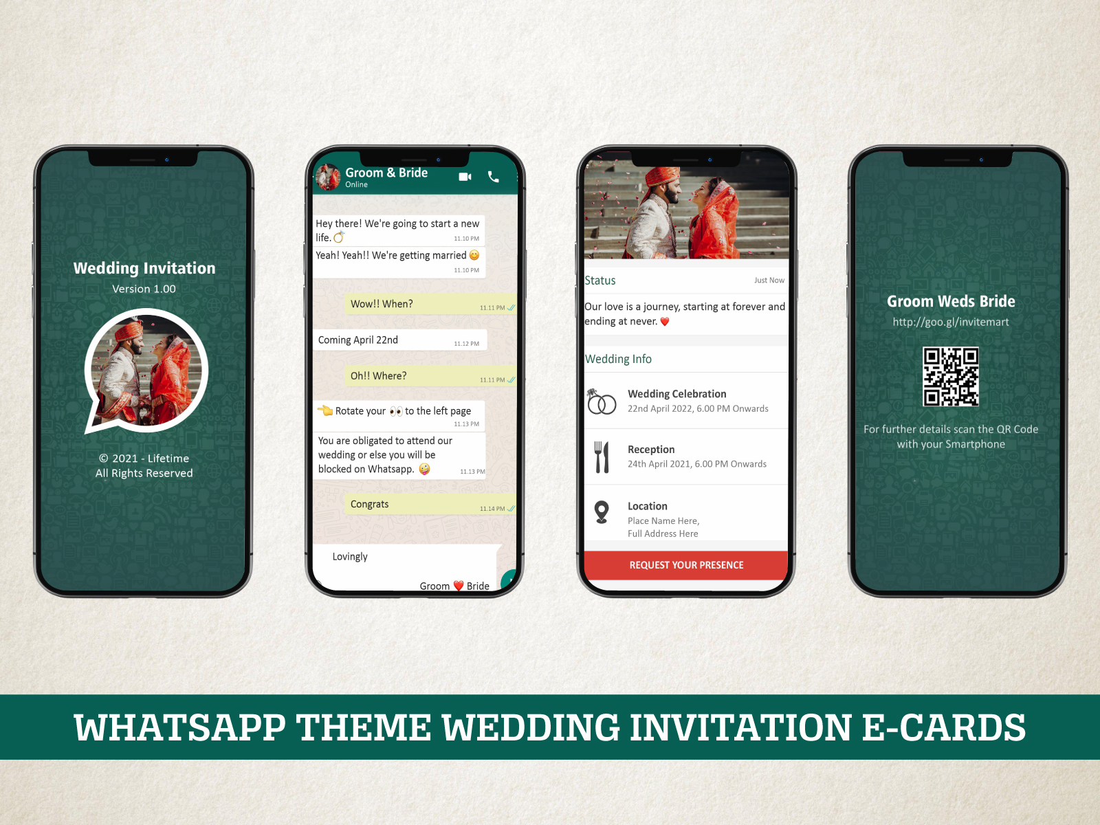 whatsapp wedding invitation free