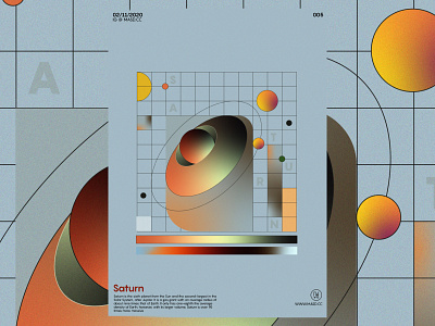 Saturn 2d branding design graphicdesign illustration letters logo motion graphics. design poster typography vector