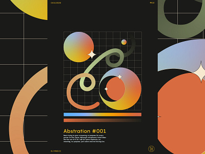 Poster #012 Abstraction #001 2d branding circles colours design illustration motion motion graphics. design smooth vector