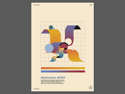 Poster #013 Abstraction #002 2d animation branding circles colors colours design illustration letters motion