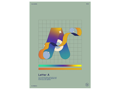 letter A 2d animation colours dailyposter design flat illustration illustrator letters logo motion poster print typelove ui visualgraphic