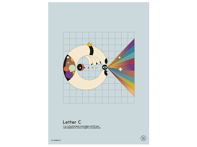 Poster #016 C 2d after effects branding c circles design illustration letters poster a day poster art type ui