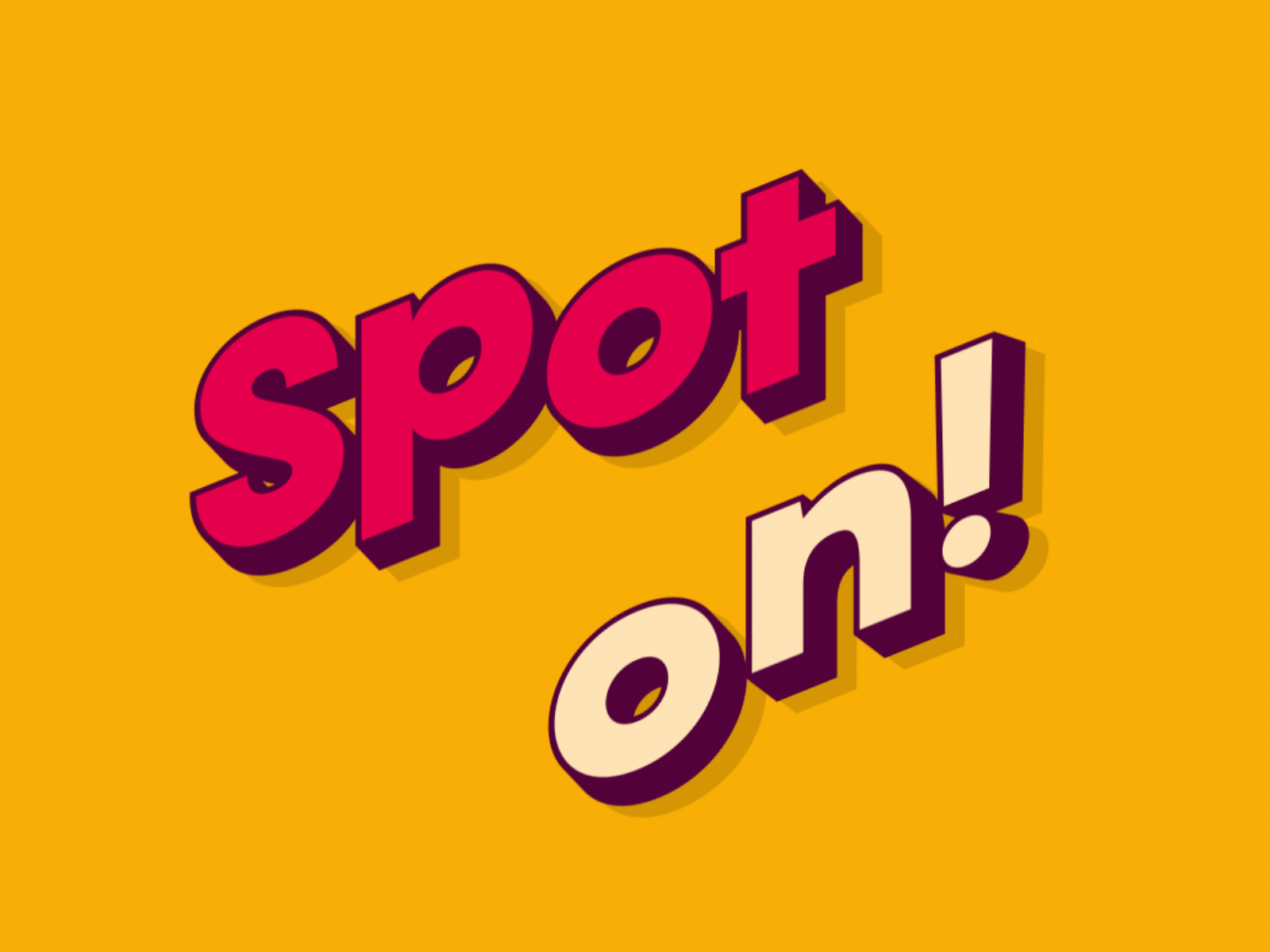 Spot on! 2d animation circles colours design flat illustration letters motion motion graphics. design