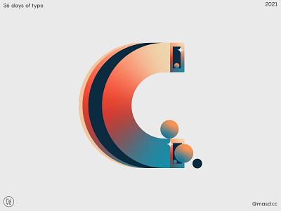 36DaysofType C 2d animation branding colors colours design flat illustration letters motion