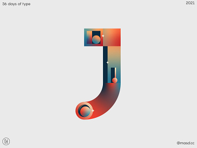 36DaysofType J 2d colours design flat illustration letters logo motion typography ui