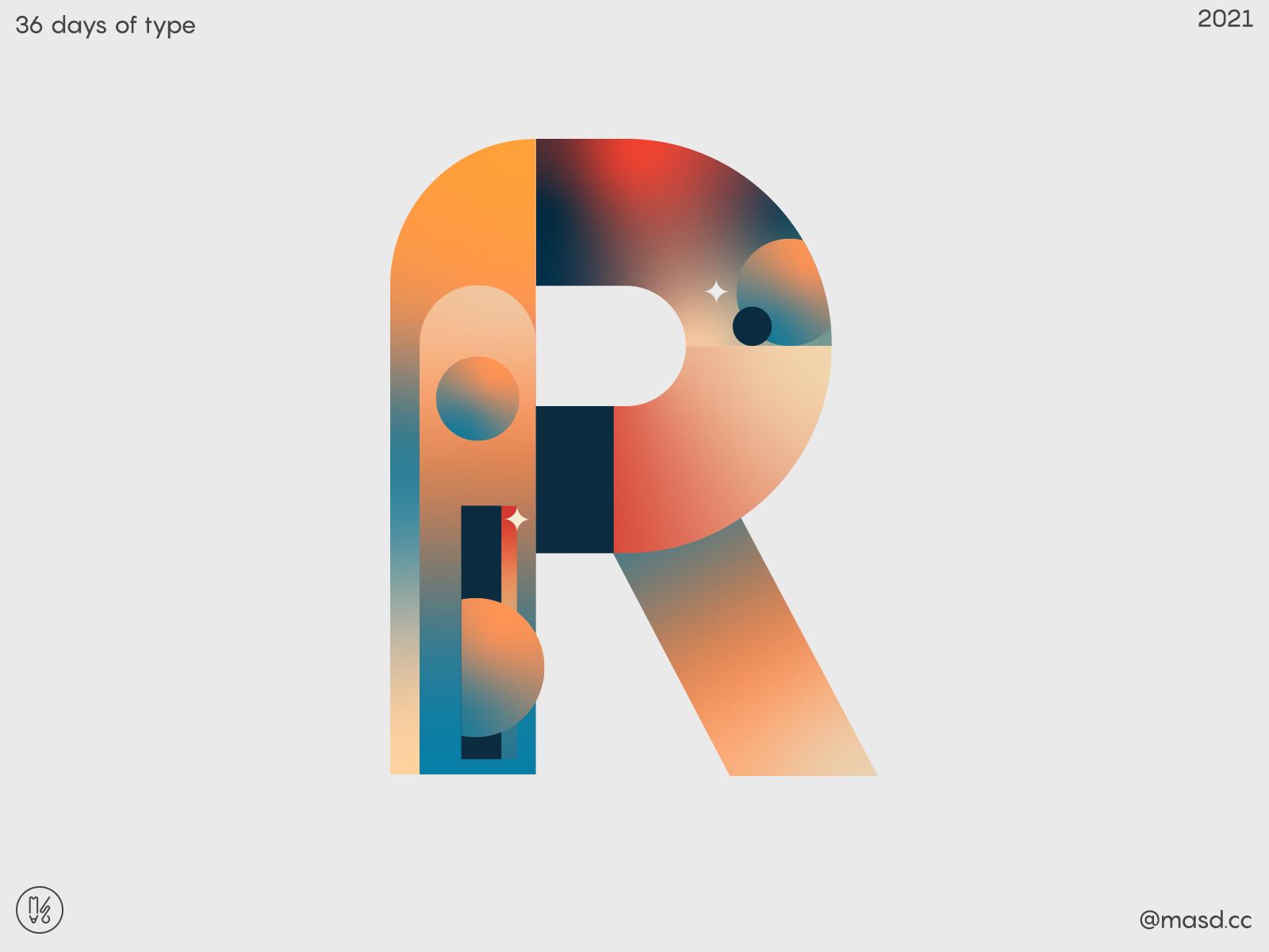 36 Days of Type R by Marcos Silva on Dribbble