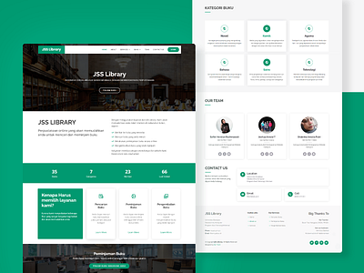 Landing Page - Library Website