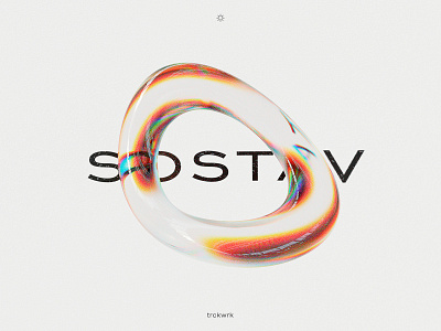SOSTAV POSTER 3d 3d art 3d artist 3d modeling art branding design illustration illustrator logo minimal typography