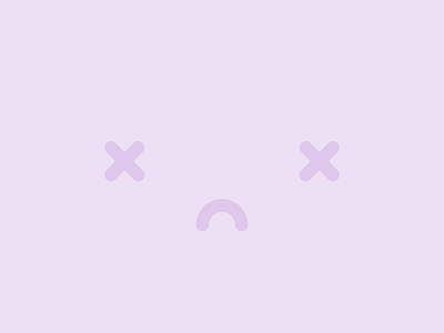 Sad face looks good purple sad