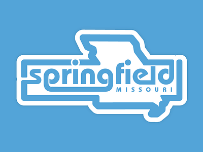 Badge For Springfield MO badge blue city fonts lettering logo missouri ozarks patch springfield state type