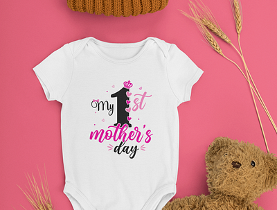 Mother's Day T-shirt for Mom and New born baby. gift happy mothers day mom shirt mothers day new born baby t shirt design typography