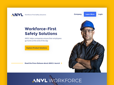 Anvl Website industrial modern safety technology website