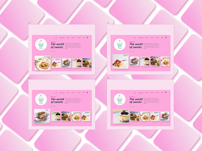 The Dessert shop design gradient color icon illustration ui ux vector web