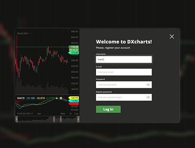 Sign Up Page for Trading Service concept daily ui design investments sign up trading ui