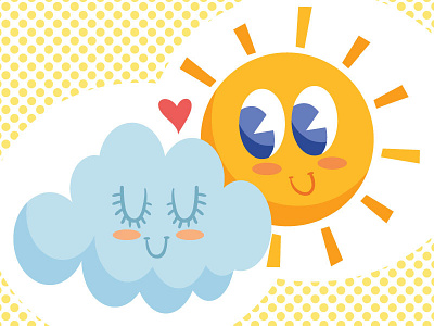 Love Weather cloud heart love romantic sun valentines weather