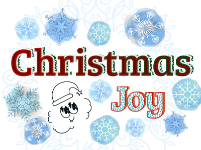 Christmas Graphic Styles christmas holiday joy snowflake star style text winter