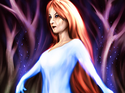 Trial of the Alvaiser fantasy female forest soul spirit trial woodland