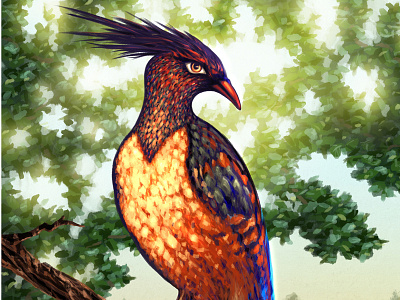Firebird bird fantasy life tree world