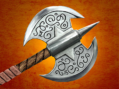 Great Axe of the Dreaming Woods adventure axe dreaming fantasy fighting gamebook great weapon woods