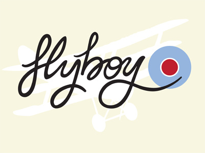 flyboy flight hand lettering sopwith