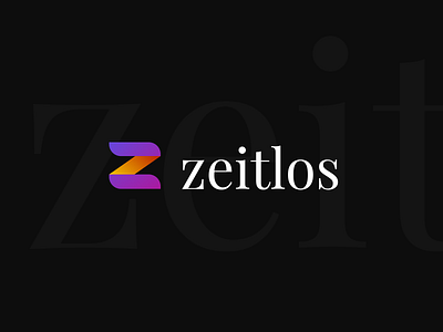 zeitlos Logo — Swiss Software Boutique branding clean design gradient graphic design logo vector