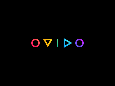Ovido 🔥 brand identity branding crypto digital letter logo logo design logotype maserekt minimal logo monogram rainbow symbol tech video wordmark