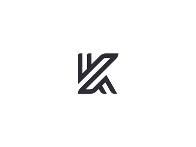 K brand creative identify inspire k letter logo monogram symbol team